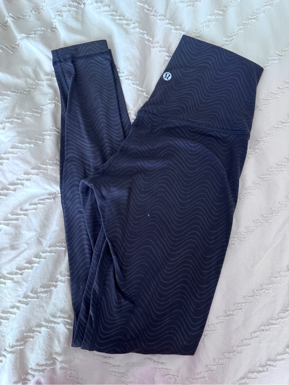 lululemon athletica Black Wave-Print High-Rise Leggings